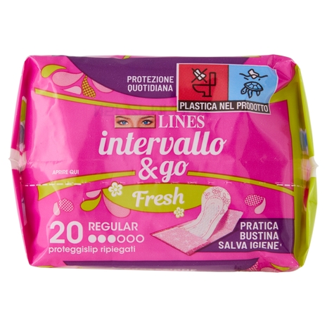 Lines intervallo & go Regular Fresh 20 pz